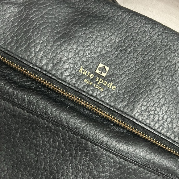 kate spade black leather shoulder bag vintage - Picture 5 of 5